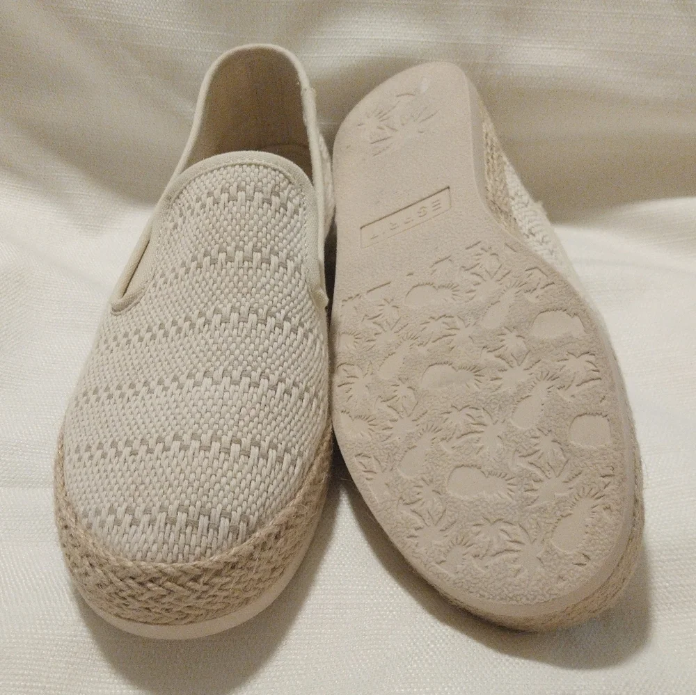 Esprit Nadine Cream and Tan Espadrille Loafer